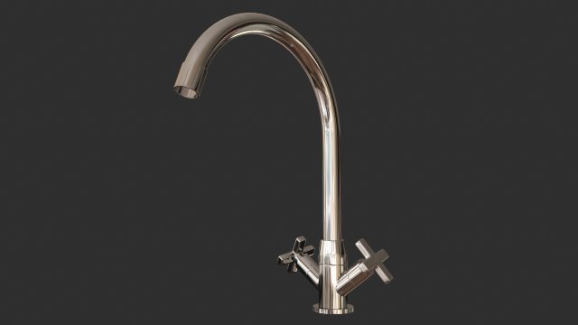 kitchen faucet water mixer tap Modelo 3D .c4d .max .obj .3ds .fbx .stl .blend