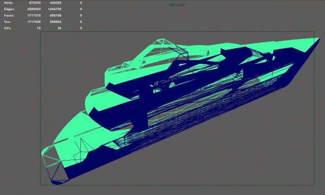 gdg yacht 3D Model .c4d .max .obj .3ds .fbx .stl .blend 