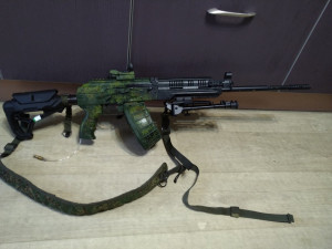 airsoft kit for the modernization of ak cyma 040 in rpk-16 long barrel 3D 打印模型