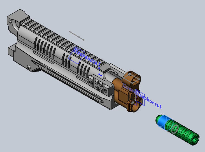 kit de airsoft para la modernizaci&oacute;n de ak cyma 040 en rpk-16 asalto elabora barril corto Modelo de impresión 3D .c4d .max .obj .3ds .fbx .stl .blend 