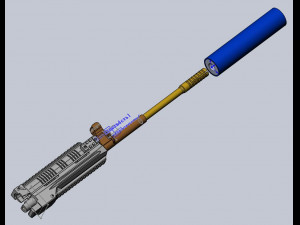 airsoft kit for the modernization of ak cyma 040 in rpk-16 long barrel 3D Print Model