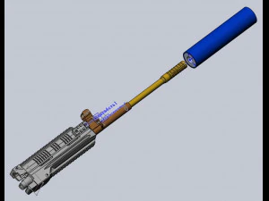 airsoft kit for the modernization of ak cyma 040 in rpk-16 long barrel 3D Print Model