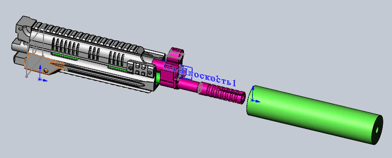 airsoft kit for the modernization of ak cyma 040 in rpk-16 assault option short barrel 3D Print Model .c4d .max .obj .3ds .fbx .stl .blend 