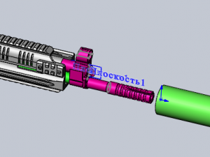 airsoft kit for the modernization of ak cyma 040 in rpk-16 assault option short barrel 3D Print Model