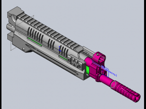 airsoft kit for the modernization of ak cyma 040 in rpk-16 assault option short barrel 3D प्रिंट मॉडल