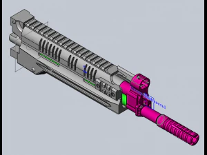 airsoft kit for the modernization of ak cyma 040 in rpk-16 assault option short barrel 3D Print Model