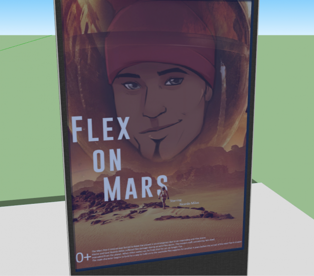 lightboxes-poster flex on mars Modèle 3D .c4d .max .obj .3ds .fbx .stl .blend 