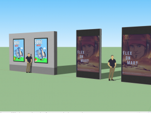 lightboxes-poster flex on mars Modèle 3D