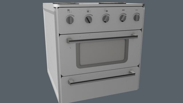 electric stove 3D Model .c4d .max .obj .3ds .fbx .stl .blend 