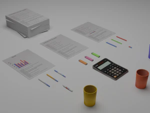 ofis malzemeleri 3D Model