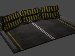 road-barriers 3D Model