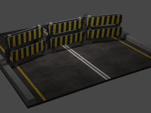 road-barriers 3D Model