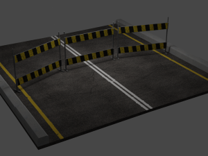 road-barriers 3D Model