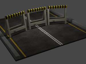 road-barriers 3D Model