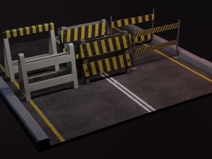 road-barriers 3D Model