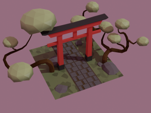torii gate 3D Model