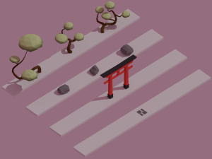 torii gate 3D Model