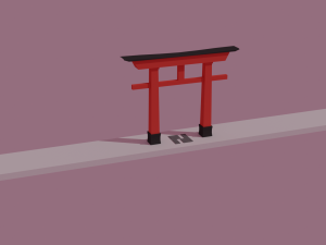 torii gate 3D Model