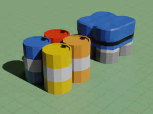 low poly pack 3d objects constructor 3D Model