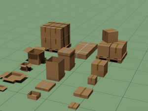 low poly pack 3d objects constructor 3D Model
