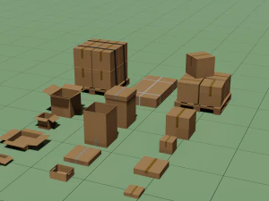 low poly pack 3d objects constructor 3D Model