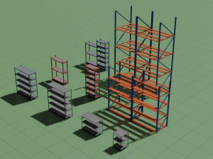 low poly pack 3d objects constructor 3D Model