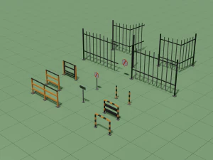 low poly pack 3d objects constructor 3D Model