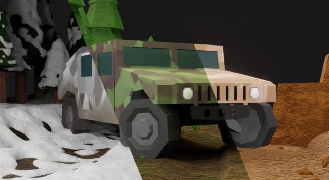 hummer military three camouflage 3D Model .c4d .max .obj .3ds .fbx .stl .blend 