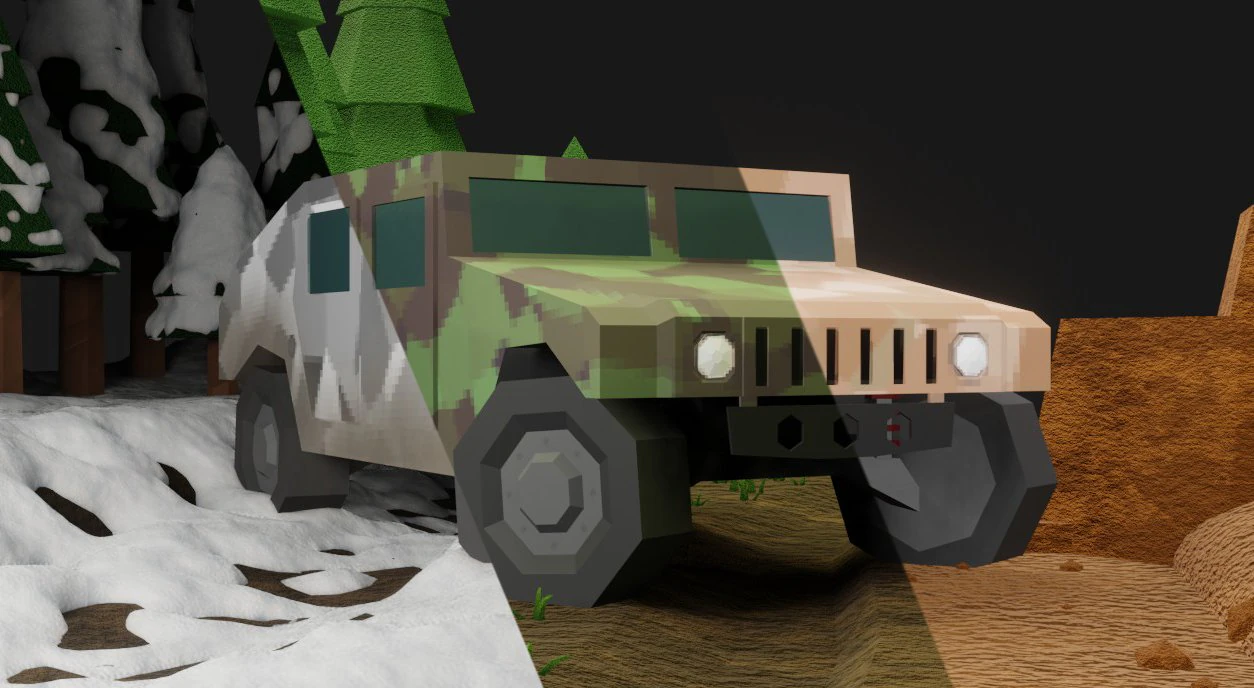 hummer military three camouflage 3D Model .c4d .max .obj .3ds .fbx .stl .blend 