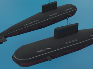 -water transport-marine equipment-deep sea mine-rescue boa-submarines- 3D Model