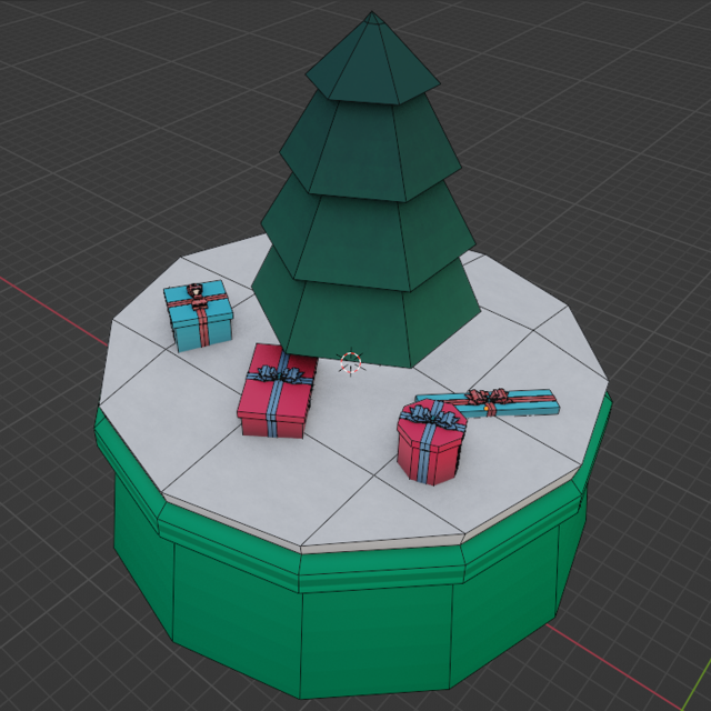 low poly snow globe 3D Model .c4d .max .obj .3ds .fbx .stl .blend 