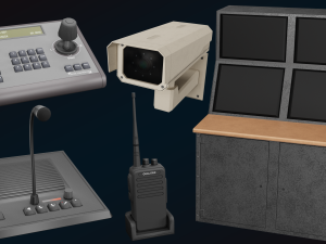 Computer terminal and Devices 3D Model