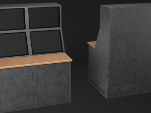 Computer terminal and Devices 3D Model