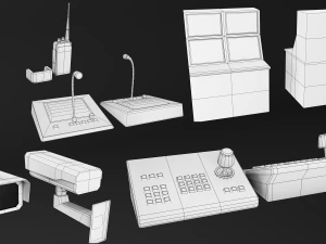 Bilgisayar terminali ve Cihazlar 3D Model