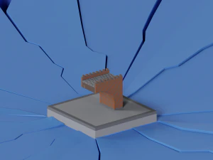 Constructor de castillos de baja poli Modelo 3D