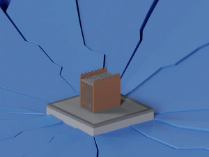 Constructor de castillos de baja poli Modelo 3D