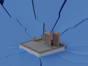 Low Poly Castle onstructor Model 3D