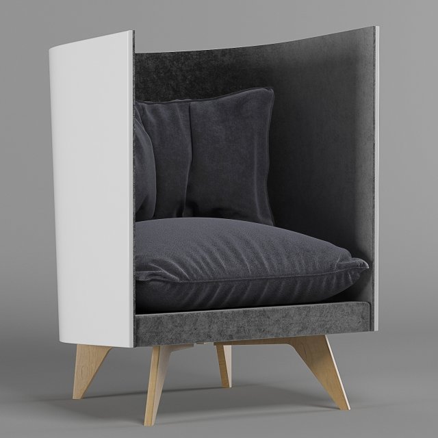odesd2-v1-armchair Model 3D .c4d .max .obj .3ds .fbx .stl .blend 