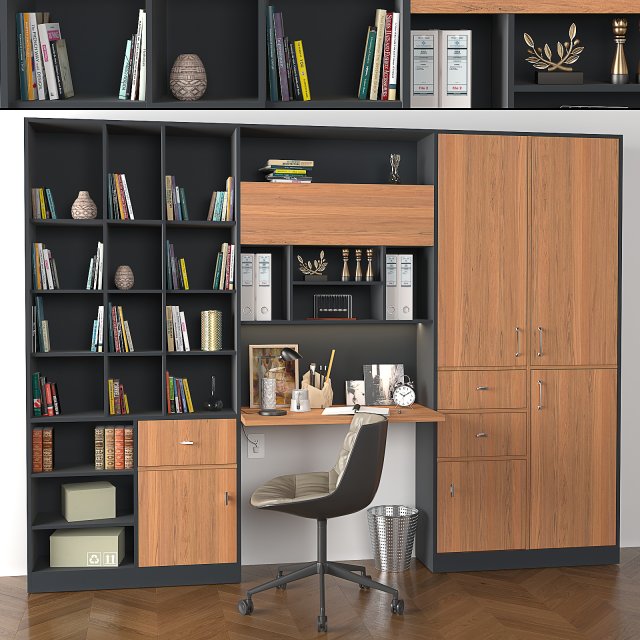 workplace-01 3D Модель .c4d .max .obj .3ds .fbx .stl .blend 