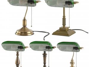 &eacute;tude des banquiers Modèle 3D