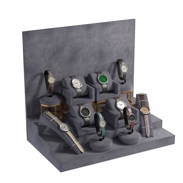 Luxury Watch Display 3D मॉडल .c4d .max .obj .3ds .fbx .stl .blend 