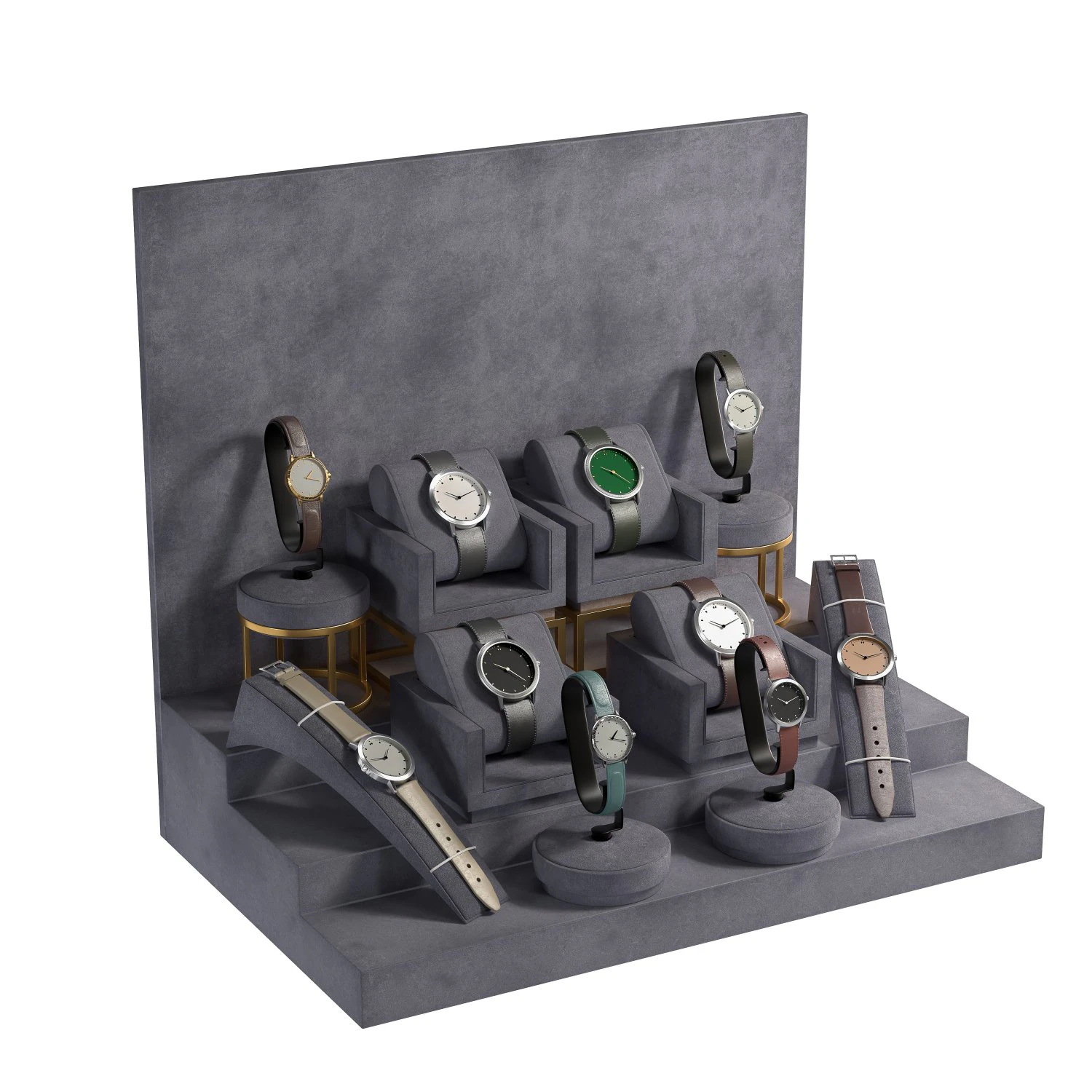 Luxury Watch Display 3D Model .c4d .max .obj .3ds .fbx .stl .blend 