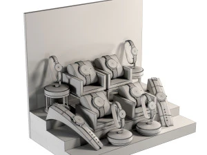 Luxury Watch Display 3D Model