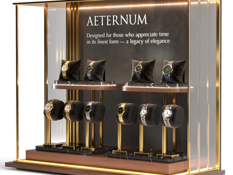 Luxury Watch Display 02 3D Model