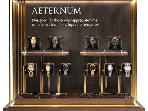 Luxury Watch Display 02 3D Модель