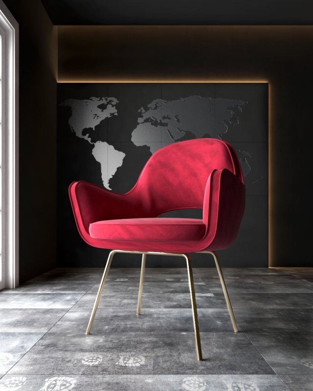 chair 3D Модель .c4d .max .obj .3ds .fbx .stl .blend 