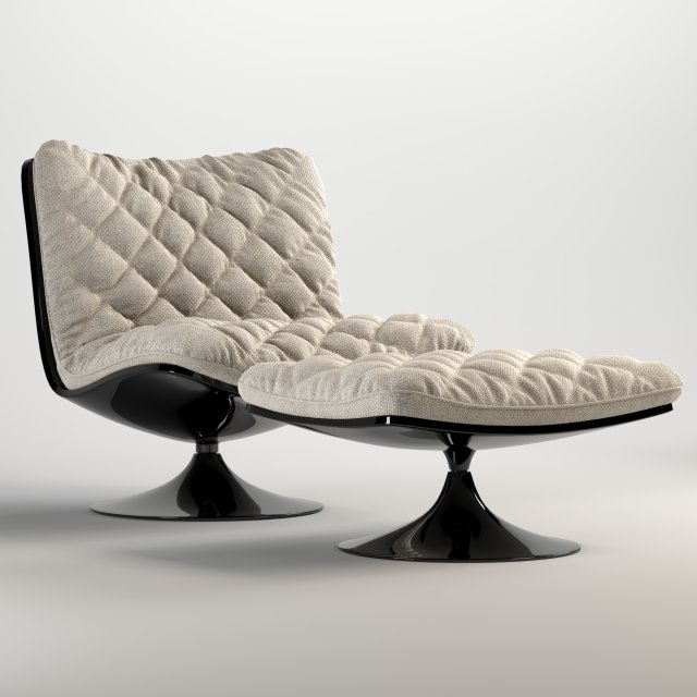 arm chair 3D 模型 .c4d .max .obj .3ds .fbx .stl .blend