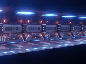 corridoio fantascientifico Modello 3D