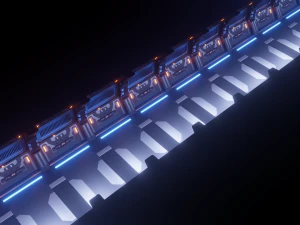 corridoio fantascientifico Modello 3D