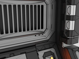 corridoio fantascientifico Modello 3D